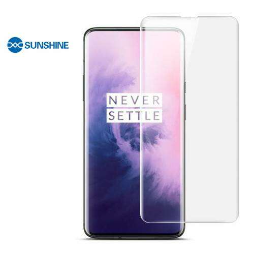 Sunshine Hydrogel TPU képernyővédő fólia OnePlus 7 Pro-hoz, Ultra Clear, ÖNREGENERÁLÓ, Teljes képernyő védelem