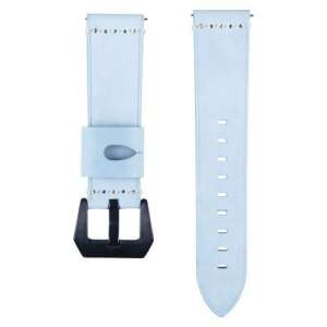 Világoskék valódi bőr okosóra szíj Samsung Galaxy Watch 46mm, Samsung Gear S3 Classic, Gear S3 Frontier és Honor MagicWatch 2 46mm órákhoz - Okosóra szíj