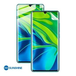 Sunshine Hydrogel TPU képernyővédő fólia Xiaomi Mi Note 10, Mi Note 10 Pro, Mi CC9 Pro, Mi Note 10 Lite telefonokhoz, Ultra Clear, ÖNREGENERÁLÓ!, Teljes képernyő védelem - Sunshine