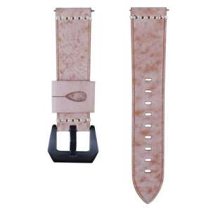 Barna bőr okosóra szíj Samsung Galaxy Watch 46mm, Gear S3 Classic, Gear S3 Frontier és Honor MagicWatch 2 46mm órákhoz - Okosóra szíj