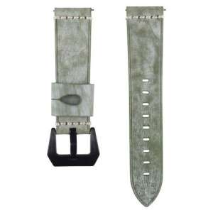 Sötét zöld valódi bőr okosóra szíj Samsung Galaxy Watch 46mm, Gear S3 Classic, Gear S3 Frontier, Honor MagicWatch 2 46mm órákhoz - Okosóra szíj