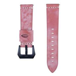 Piros bőr okosóra szíj Samsung Galaxy Watch 46mm, Samsung Gear S3 Classic, Gear S3 Frontier és Honor MagicWatch 2 46mm órákhoz - Okosóra szíj