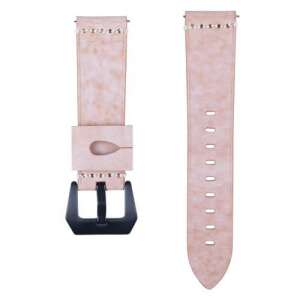 Rózsaszín bőr okosóra szíj Samsung Galaxy Watch 46mm, Gear S3 Classic, Gear S3 Frontier és Honor MagicWatch 2 46mm órákhoz - Okosóra szíj