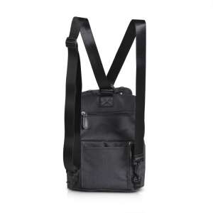 Cangaroo Aurora uzsonnás táska, fekete, hátulnézet, hőszigetelt, állítható vállpántokkal - Uzsonnás táska