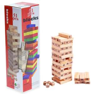 51 darabos toronyépítő társasjáték