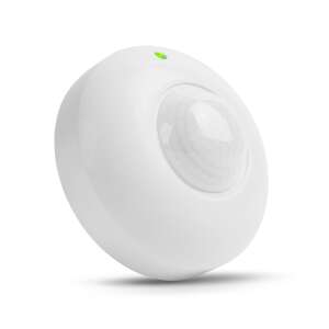 White infrared motion sensor for indoor use, 360° detection range, up to 6 meters - Motion Sensor