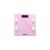 Bewello pink digital bathroom scale, glass surface