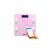 Bewello smart scale with app, pink digital bathroom scale