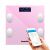 Bewello smart scale with app, pink digital bathroom scale