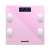 Pink Bewello smart scale with digital display