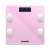 Pink Bewello smart scale with digital display