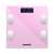 Pink Bewello smart scale with digital display