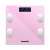 Pink Bewello smart scale with digital display