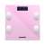 Pink Bewello smart scale with digital display