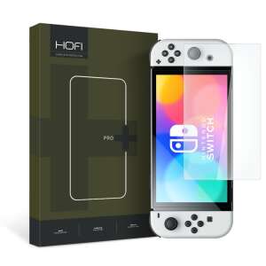 Hofi Pro+ Glass kijelzővédő üvegfólia Nintendo Switch OLED-hez, tiszta edzett üveg kijelzővédő a Nintendo Switch OLED-hez - HOFI