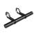 Black aluminum handlebar extension with two handles for bicycle or scooter