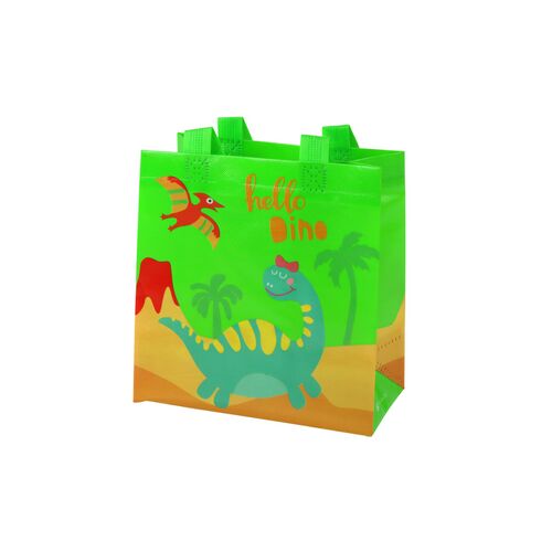 Dinoszaurusz ajándéktáska zöld 23cm x 21,5cm x 11cm 16735