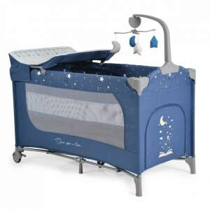 Cangaroo Once upon a time 3 multifunkciós utazóágy farmerkék színben - Utazóágy és Kiegészítői