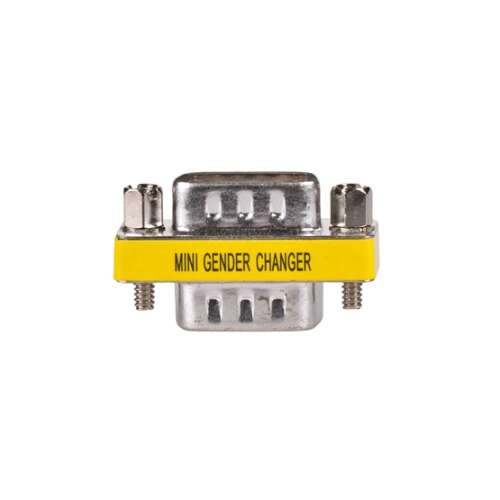 Akyga AK-AD-17 adapter do zmiany płci RS-232, 9-pinowy, z niklowanymi złączami