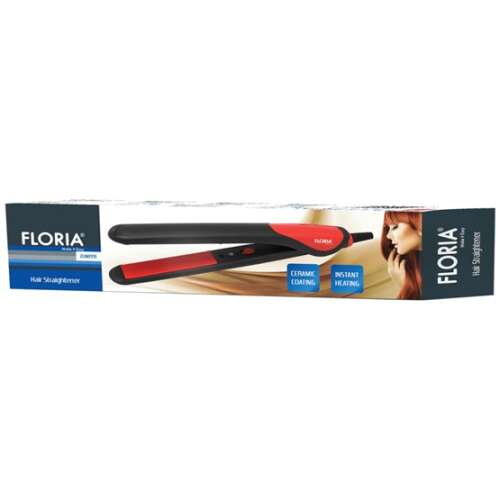 Žehlička na vlasy Floria ZLN8991 - 25 W - čierna/červená