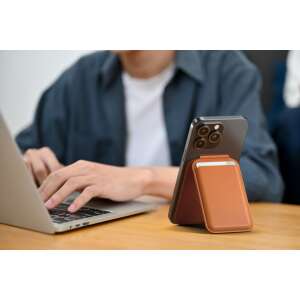 Satechi Vegan-Leather Magnetic Wallet Stand (iPhone 12/13/14/15 all models) - Orange 87256851 