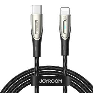 Joyroom Star-Light Series SA27-CL3 USB-C auf Lightning Kabel, 30W Schnellladung, 1,2m, schwarz - Lightning-Kabel