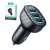 Joyroom JR-CCD03 3.4A car charger with 3 USB ports and digital display, black