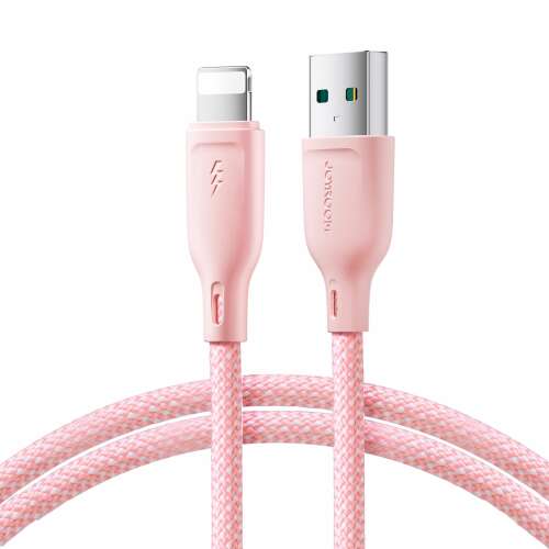 Joyroom Multi-Color Series SA34-AL3 USB-A to Lightning cable, pink