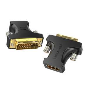 Vention HDMI - DVI adapter, fekete, AILB0 modell, HDMI eszközök DVI monitorokhoz való csatlakoztatásához - Vention