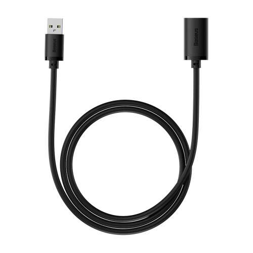 Kabel przedłużający USB 2.0 Baseus AirJoy Series, czarny, 1,5 m