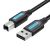 Vention COQBH kabel USB USB 2.0 2 m USB A USB B Czarny (COQBH) 87259439