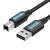 Kabel Vention COQBF 2m USB 2.0 A-B, czarny
