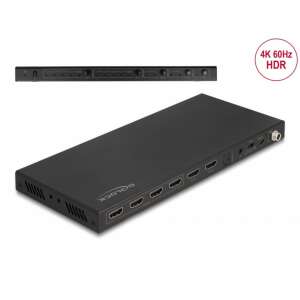Delock 4x2 HDMI Mátrix Kapcsoló 4K 60Hz Audio Extractorral - HDMI kábel