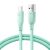 Joyroom 100W USB-A/USB-C cable, green braided design