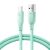 Joyroom 100W USB-A/USB-C cable, green braided design