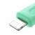 Joyroom Multi-Color Series SA34-AL3 USB-A / Lightning kábel Lightning csatlakozójának közeli képe