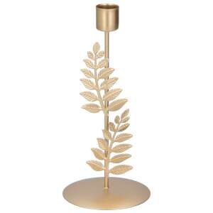 Gyertyatartó aranyozott levelekkel