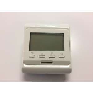 Digitális programozható termosztát két szenzorral, fehér, elülső nézet - Szobatermosztát