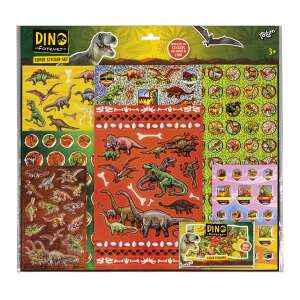 Dino-Forever Super Sticker Set, over 300 dinosaur stickers, 7 sheets, 100 laser-cut stickers, for kids 3+ - Sticker, Magnet