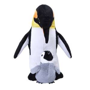 Wild Republic Plüsch-Pinguin Mutter und Baby, 40 cm, grau - Kuscheltiere