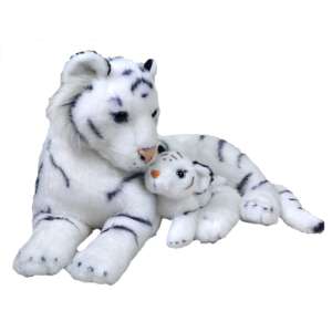 Wild Republic white tiger mother and cub plush toy - Plush Toy