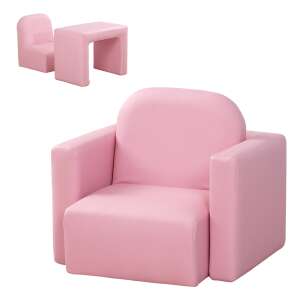 Fotel 2 az 1 -ben, asztallá és székké is alakítható - Star - rózsaszín 87287774 Babafotel