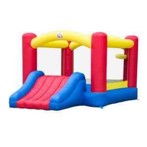 HOMCOM®  XXL felfújható, színes ugrálóvár, kompresszorral (366 x 274 x 183 cm)