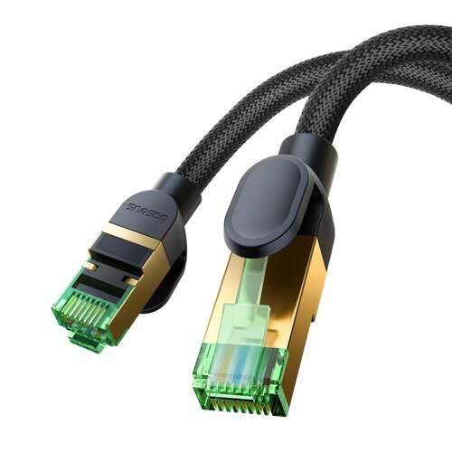 Baseus Geflochtenes Cat8 Ethernet RJ45-Netzwerkkabel 40 Gbit/s, 20 m Schwarz