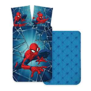 Detská posteľná bielizeň Spiderman, modrá, obliečka na prikrývku 100x135cm a obliečka na vankúš 40x60cm - Posteľná bielizeň