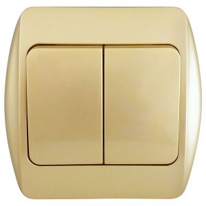 ECOMAX Dupla Csillárkapcsoló - Szatén