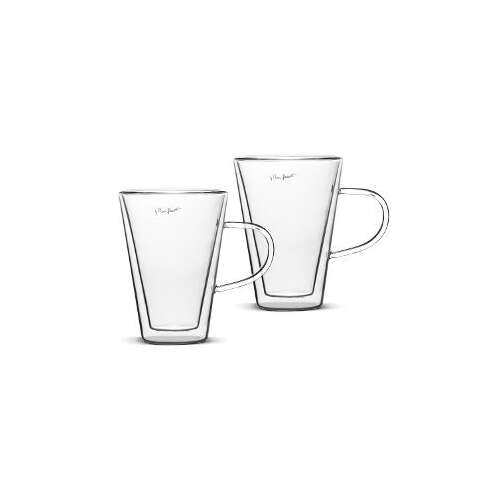 Комплект от 2 чаши Lamart VASO с двойни стени, прозрачни, капацитет 300 ml