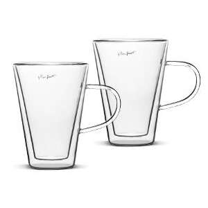 Zestaw 2 szklanek Lamart VASO z podwójnymi ściankami, przezroczyste, pojemność 300 ml - Butelka na wodę