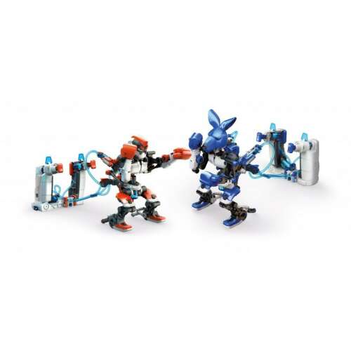 Set de construcție Buki Hydraulic Boxers, 2 roboți de luptă în acțiune