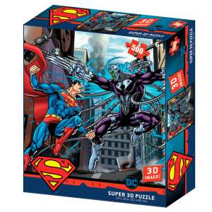 Superman vs. Electro puzzle, 500 db, 3D hatású kép 87451689 "superman"  Puzzle